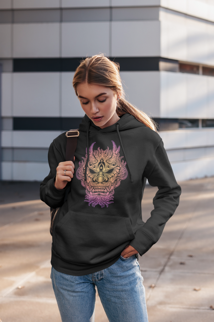 Kaliverse Creations - Print on Demand Vibrant Patterns | Hoodie_Apparel_Dark Art