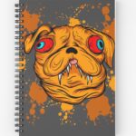 Funny Monster Dog Design_Spiral-notebook